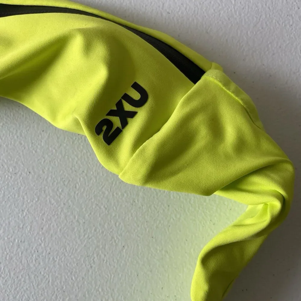 2XU Run Belt Athletic Running Waist Bag Pack Volt/Black Reflective One Size